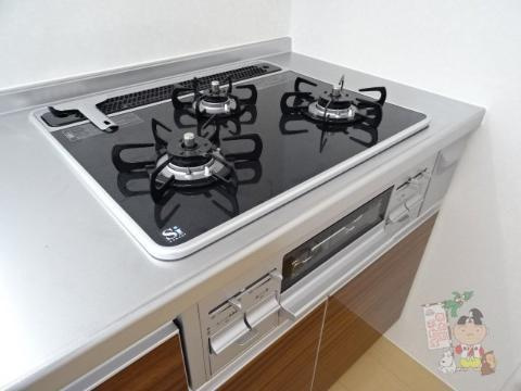 ソレイユ壱番館の設備|ガスコンロ