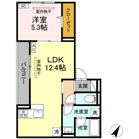 ドムスクレスト南林間の間取り