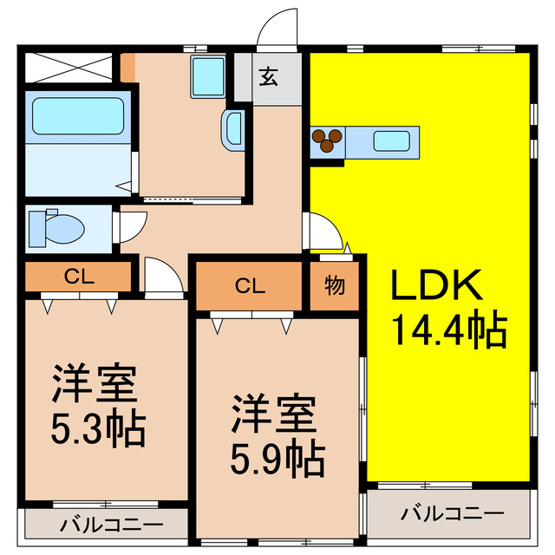 【間取り】 | グランベール