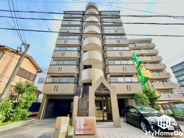 ソレーユベルテ橦木の外観|落ち着いた色合いと品のあるデザイン。帰るたびに安心感を感じられる佇まい。