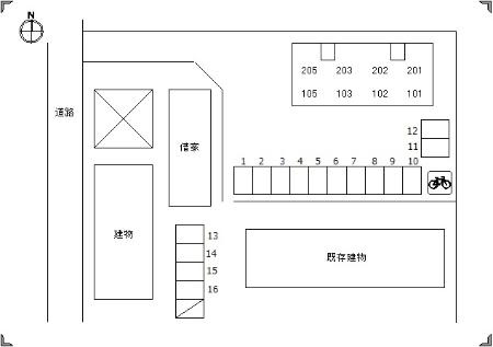 セジュール丹地の区画図
