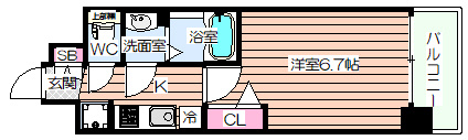 【間取り】 | プレサンス塚本ミッドマーク