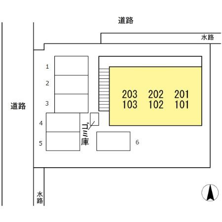 ヴィラⅡの区画図