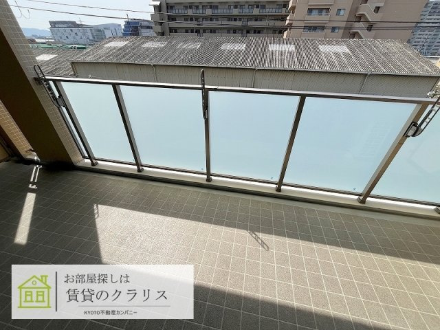 シエリア京都桂川駅前のバルコニー