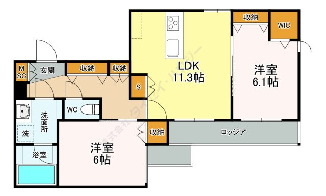 LeLien浦和領家の間取り