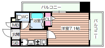 【間取り】 | エスリード福島駅前