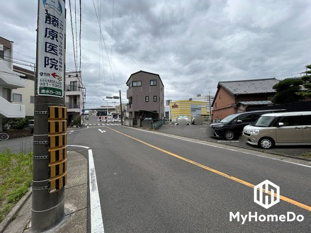 北区清水5丁目の前面道路含む現地写真
