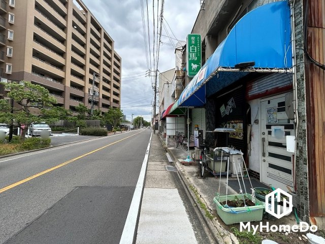 北区清水5丁目の前面道路含む現地写真
