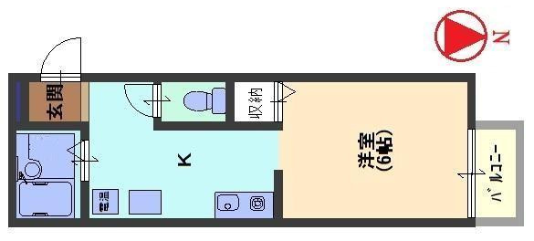 西之町ハイツの間取り