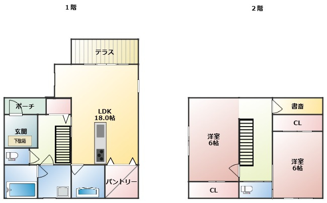 益城クロスウェイ7街区8画地の間取り