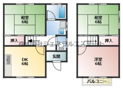【間取り】 | テラスハウス清水