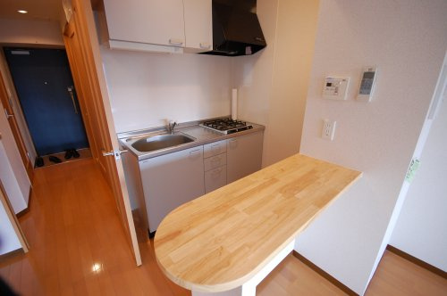 ブランクレール谷町のキッチン|ブランクレール谷町　カウンター付