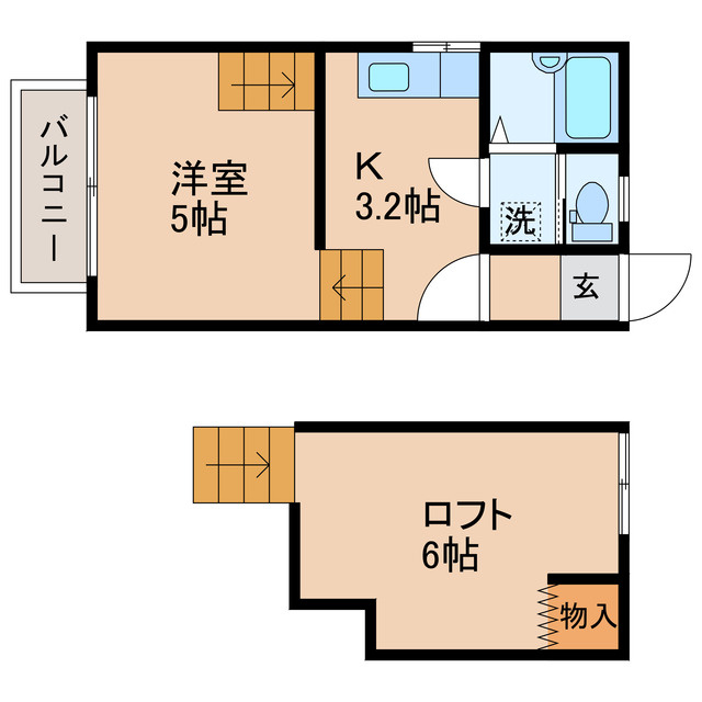 プリモディーネ清水の間取り