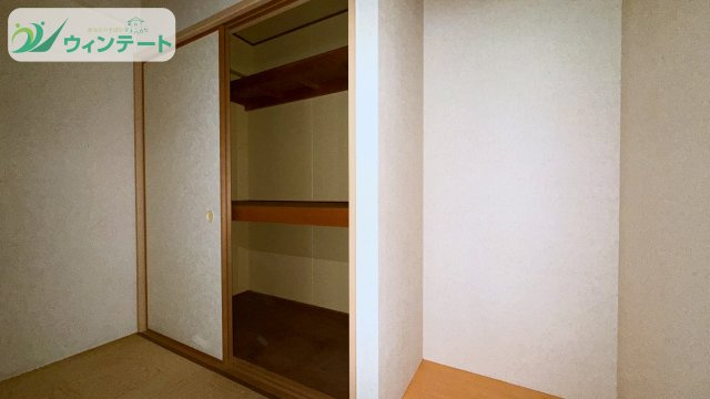 サンビップマンション取手の収納|たっぷり収納できる押し入れ付き。衣類や小物を整理しやすく、いつでもお部屋がきれいに保てます。