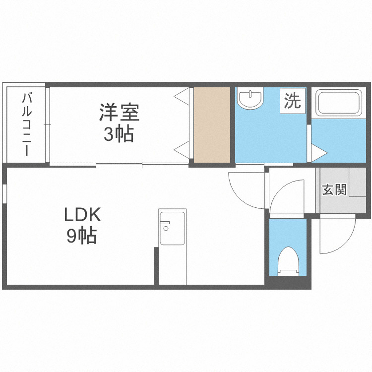 CHRONO二日市の間取り