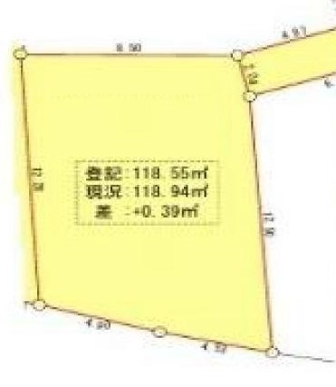 緑溢れる住環境　 バス停徒歩4分の土地図|土地図