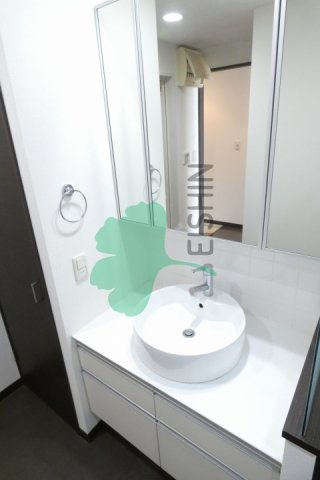 リアンシエルブルー東比恵の洗面所|シンプルで使いやすい洗面台です！