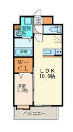 ルホソ山王の間取り|使いやすい間取りです。