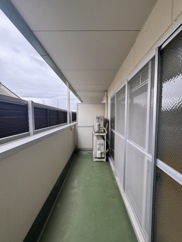 エクセル山崎のバルコニー