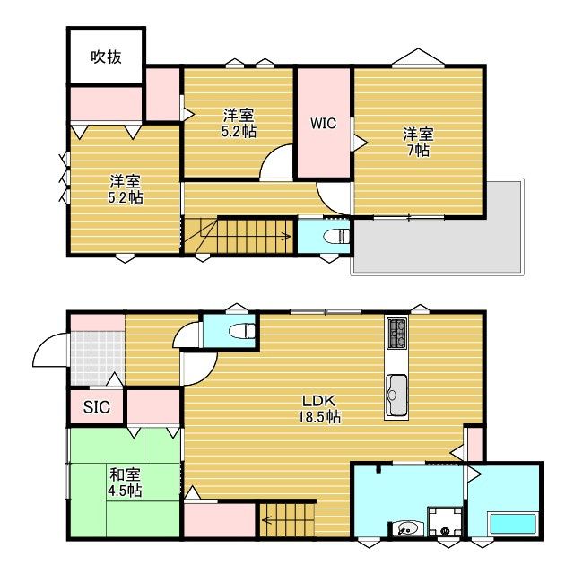 緑丘3丁目戸建の間取り