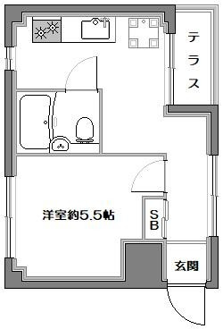 藤コーポの間取り