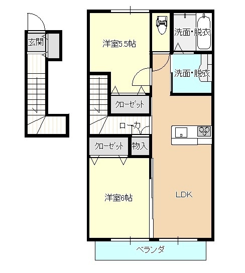 ソレイユの間取り