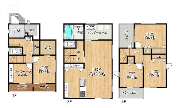 【間取り】 | 垂水区舞子台1丁目　新築戸建