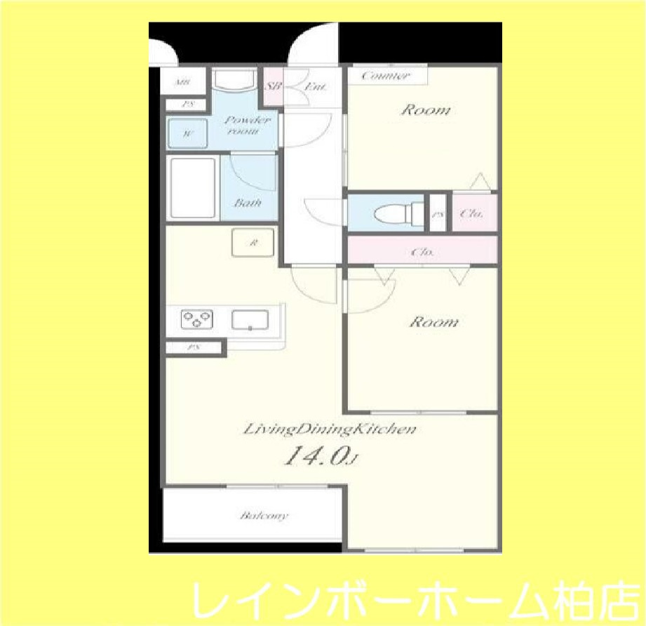 ＼＼【LINE連絡可】接客・申込・契約すべてオンライン完結可／／の間取り