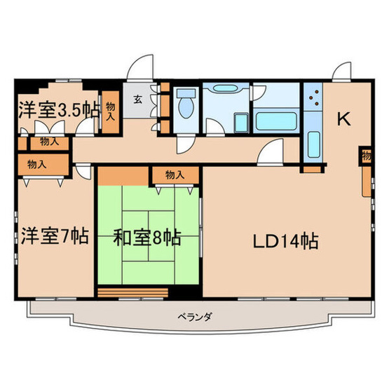 【間取り】 | アムール虹ヶ丘