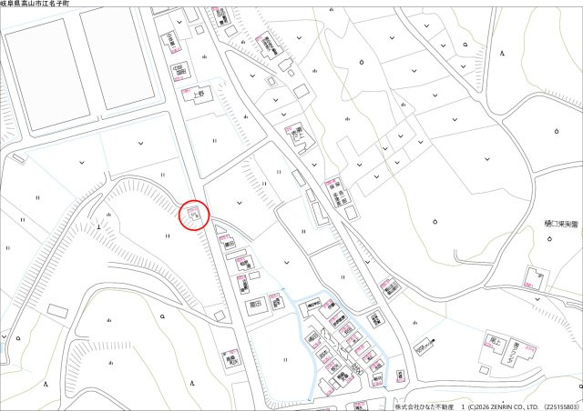 25/5/25NEW　戸建　高山市江名子町　450万円の地図