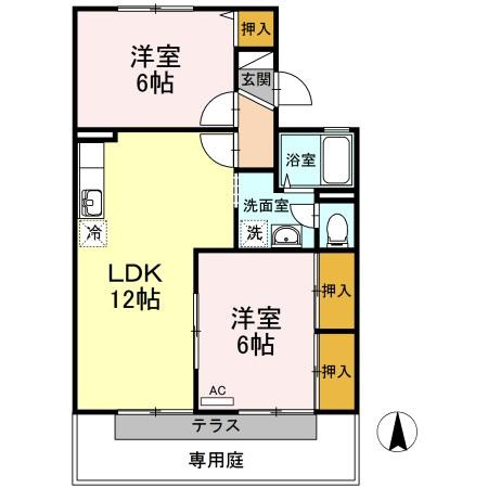 エトワール津島　B棟の間取り