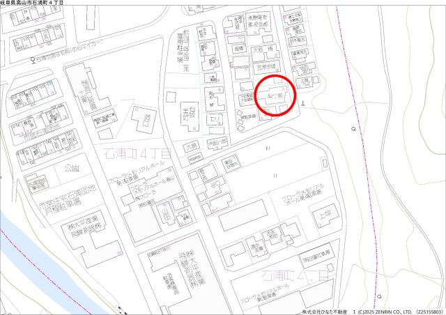 26/5/18新価格　戸建　高山市石浦町　450万（26/11/2新規）の地図
