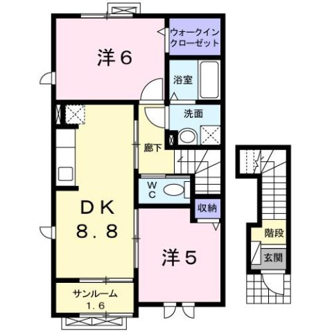 ジニアス　２の間取り