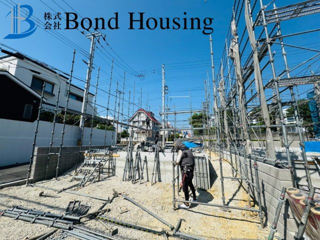 長期優良住宅の安心設計　竹の台7期　1号棟の前面道路含む現地写真
