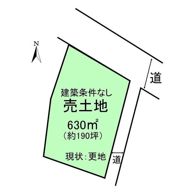 売土地　高崎市下里見町の土地図
