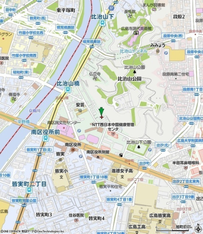 双葉ヒルズ比治山の地図