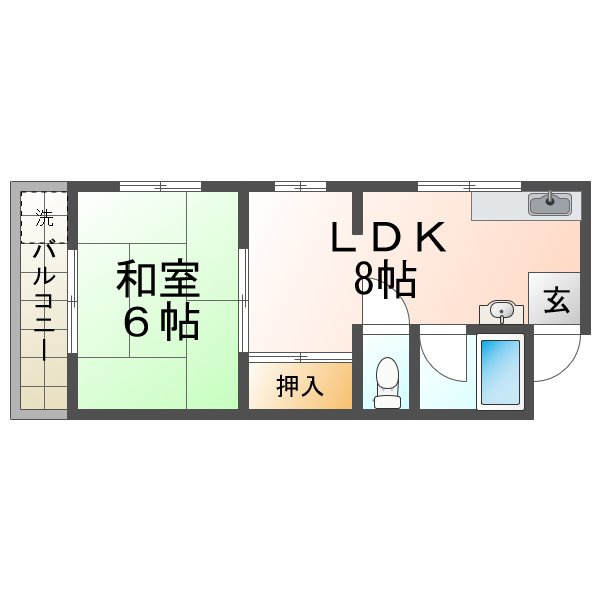 ぺディコート神戸舞子坂の間取り