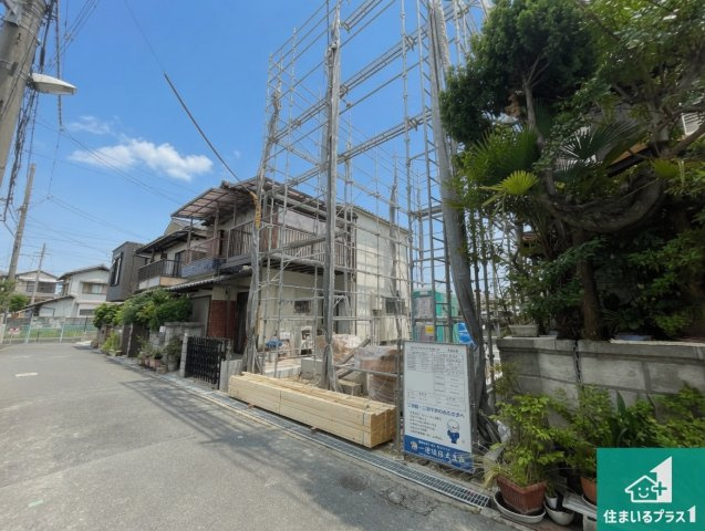 寝屋川市石津中町　第3期　新築一戸建ての外観|現在の進捗状況です！順調に作業進行中、完成が待ち遠しいです！詳細の間取り等、お気軽にお問い合わせください！