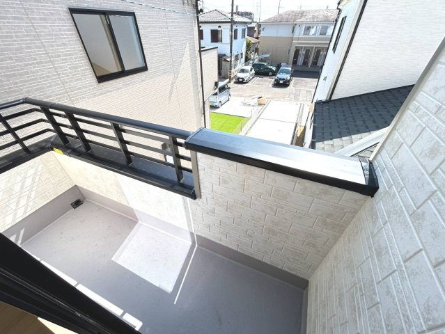 ハートフルタウン　江南市宮後町砂場東　全3区画分譲のバルコニー|バルコニーは南向きで洗濯物もよく乾きます！