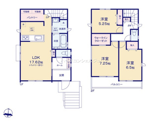 【間取り】 | 名古屋市緑区黒沢台１丁目818【仲介手数料無料】新築一戸建て　A号棟