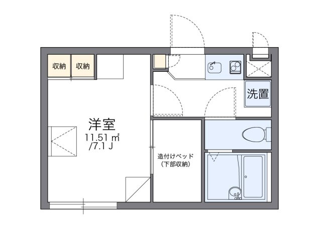 レオパレス逆瀬川の間取り