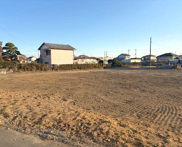 【前面道路含む現地写真】 | クレイドルガーデン前橋市堀之下町第1ー① | （建築前現地）
