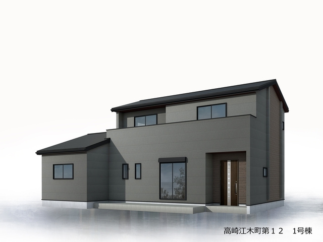 【外観パース】 | リーブルガーデン.S高崎市江木町第12ー① | （完成予想図）高崎駅2Km、問屋町1.5Km圏内でアクセス良好！