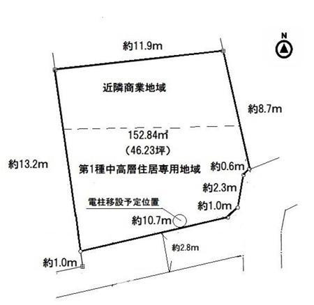 大磯町国府新宿  売地の土地図|土地図
