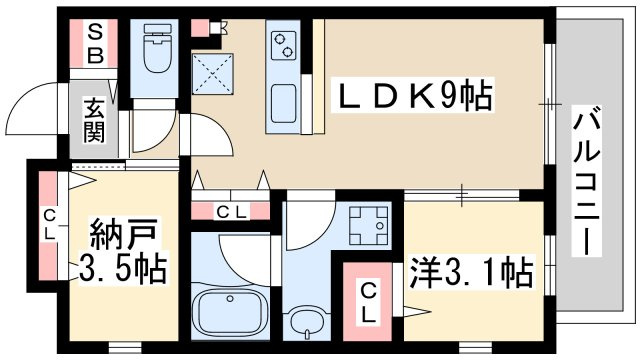 【間取り】 | スプランディッド新大阪8