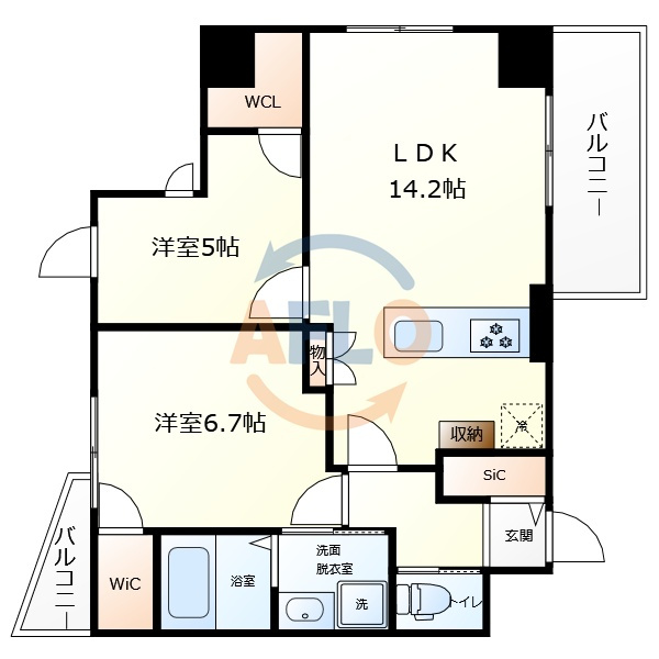 LEGALAND+ABENOSANMEICHOの間取り|LEGALAND+ABENOSANMEICHO　間取り