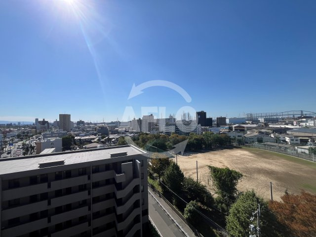 パティオ北加賀屋（北棟）　加賀屋小学校区の展望|パティオ北加賀屋（北棟）　眺望