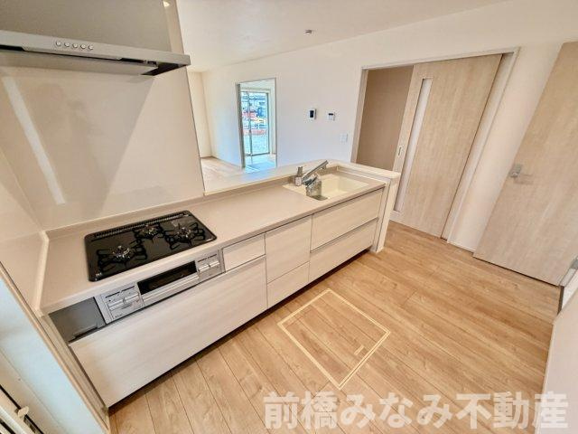 【新築】渋川市金井第19　１号棟(全４棟)　リーブルガーデン　新築建売分譲のキッチン|きれいなキッチンです
