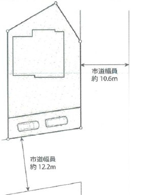 川越市神明町　中古戸建の区画図