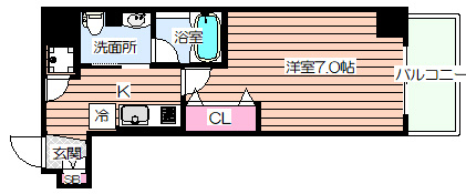 【間取り】 | プリエ―ルTAT江戸堀